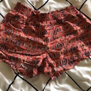 Orange printed madewell linen short